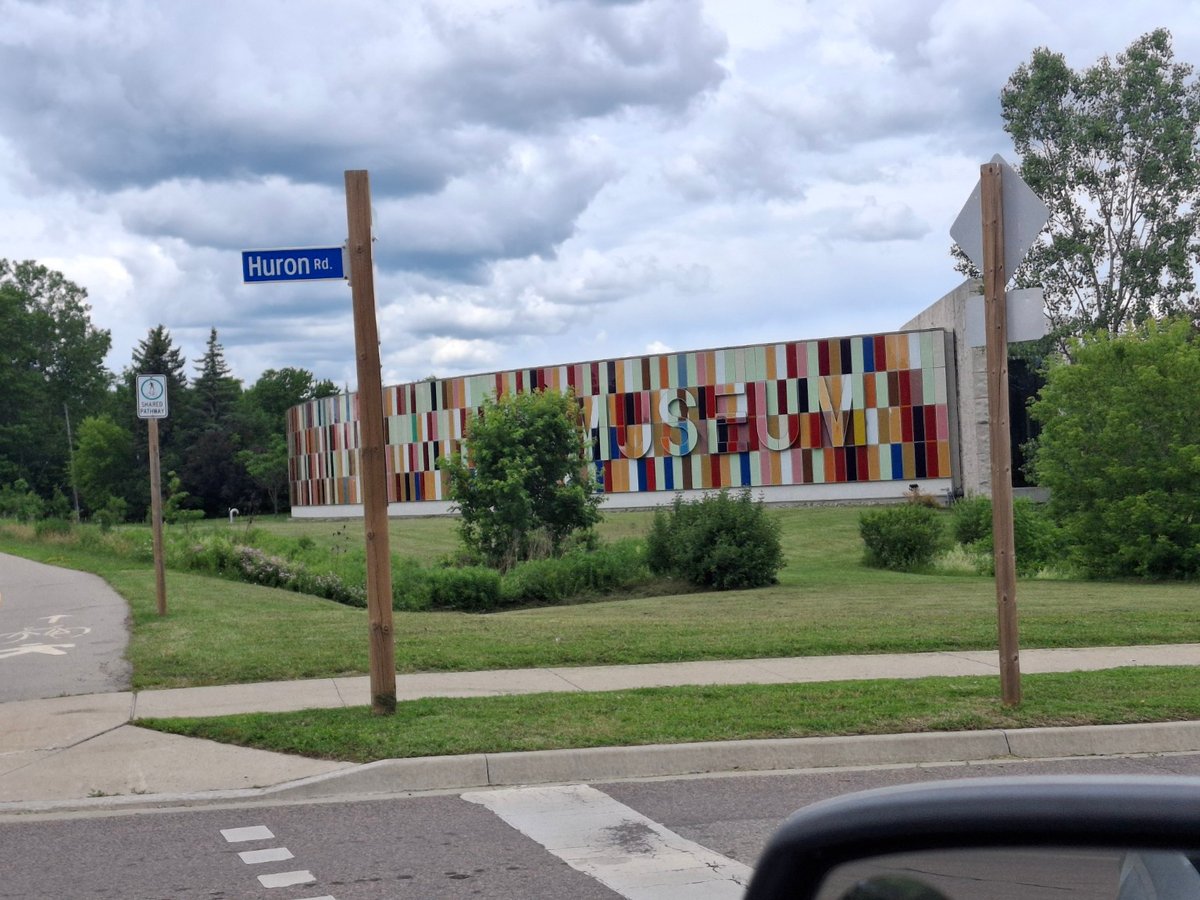 The museum exterior seen from Huron Road.